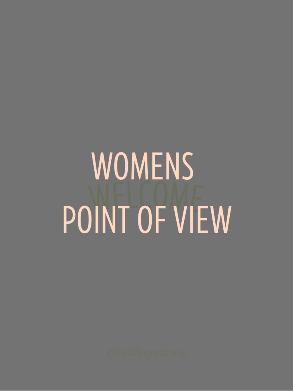 Women's Point of View